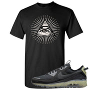 Terrascape Lime Ice 90s T Shirt | All Seeing Eye, Black