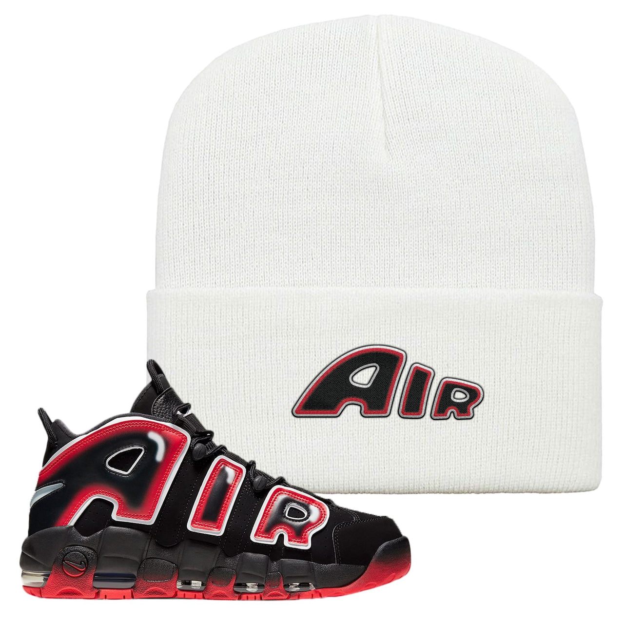 Air More Uptempo Laser Crimson Air From The Sneaker White Sneaker Hook Up Beanie