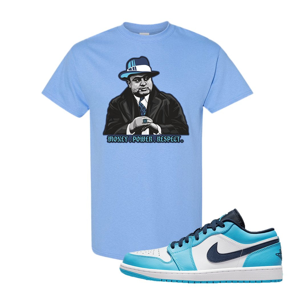 Air Jordan 1 Low UNC T Shirt | El Chapo Illustration, Light Blue