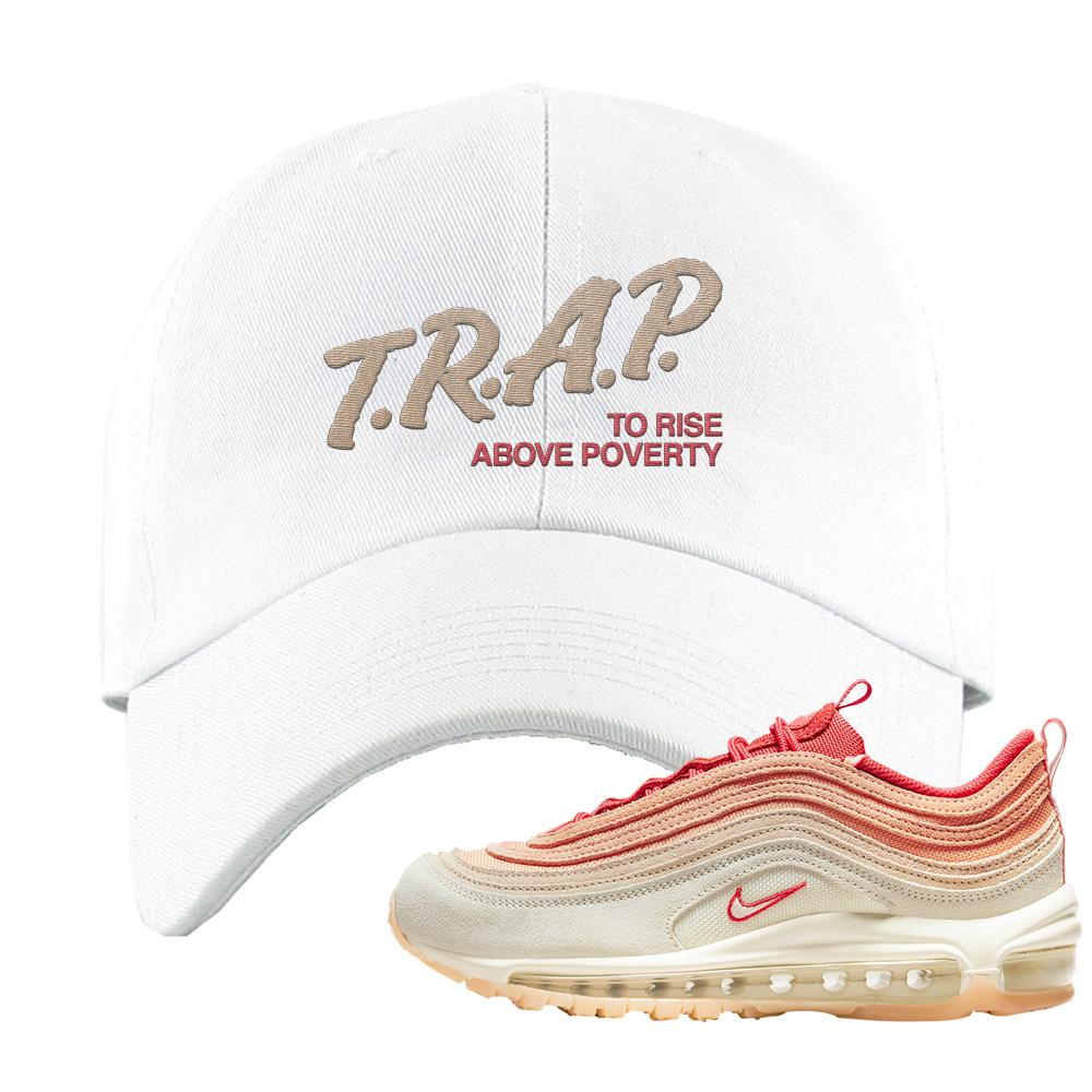 Sisterhood 97s Dad Hat | Trap To Rise Above Poverty, White