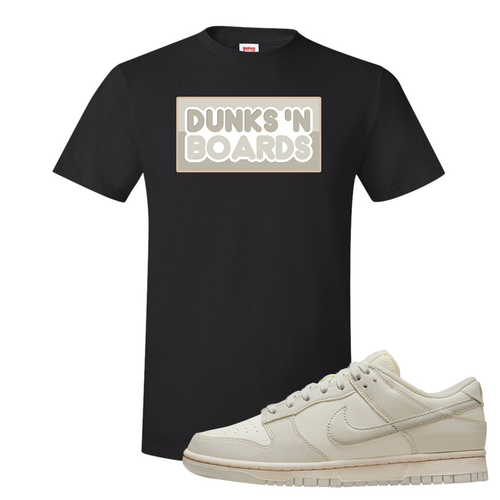 SB Dunk Low Light Bone T Shirt | Dunks N Boards, Black