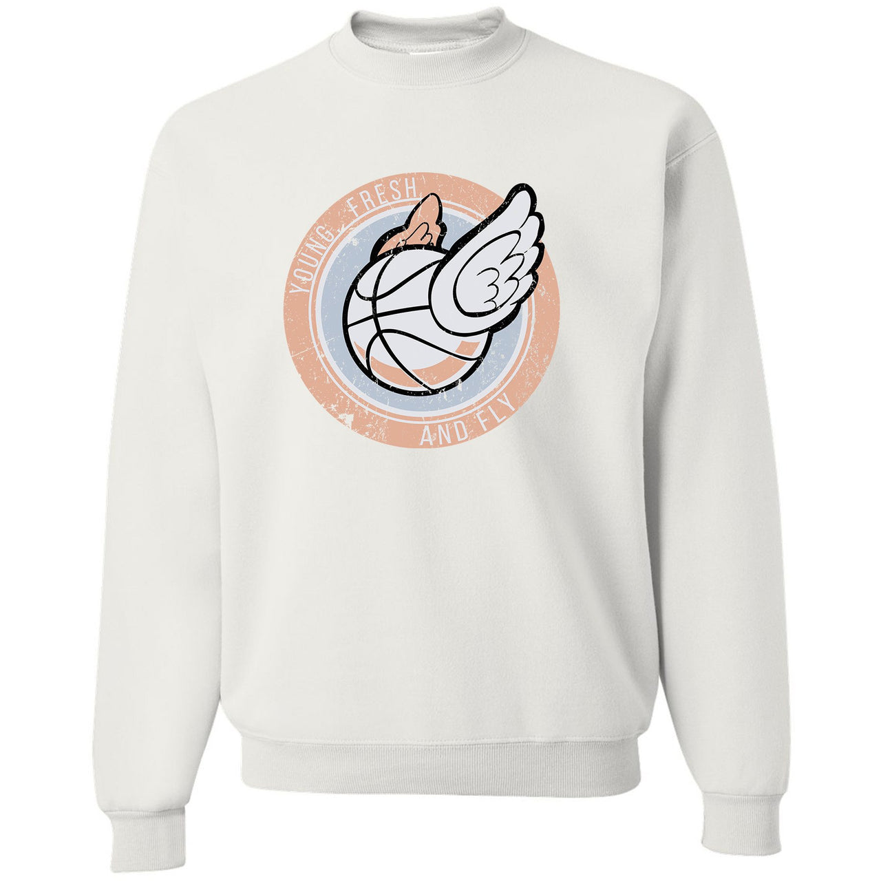 Inertia 700s Crewneck Sweater | Young Fresh and Fly, White