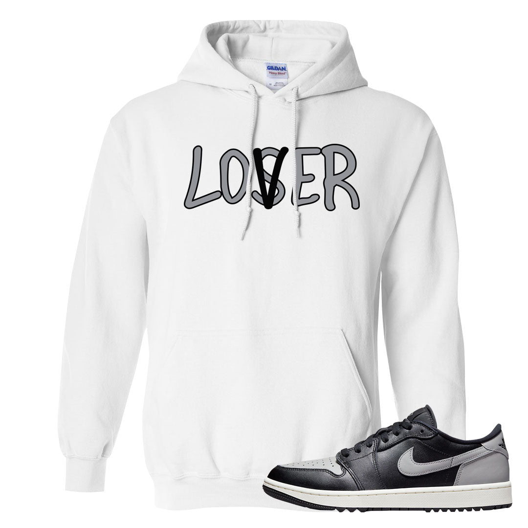 Shadow Golf Low 1s Hoodie | Lover, White