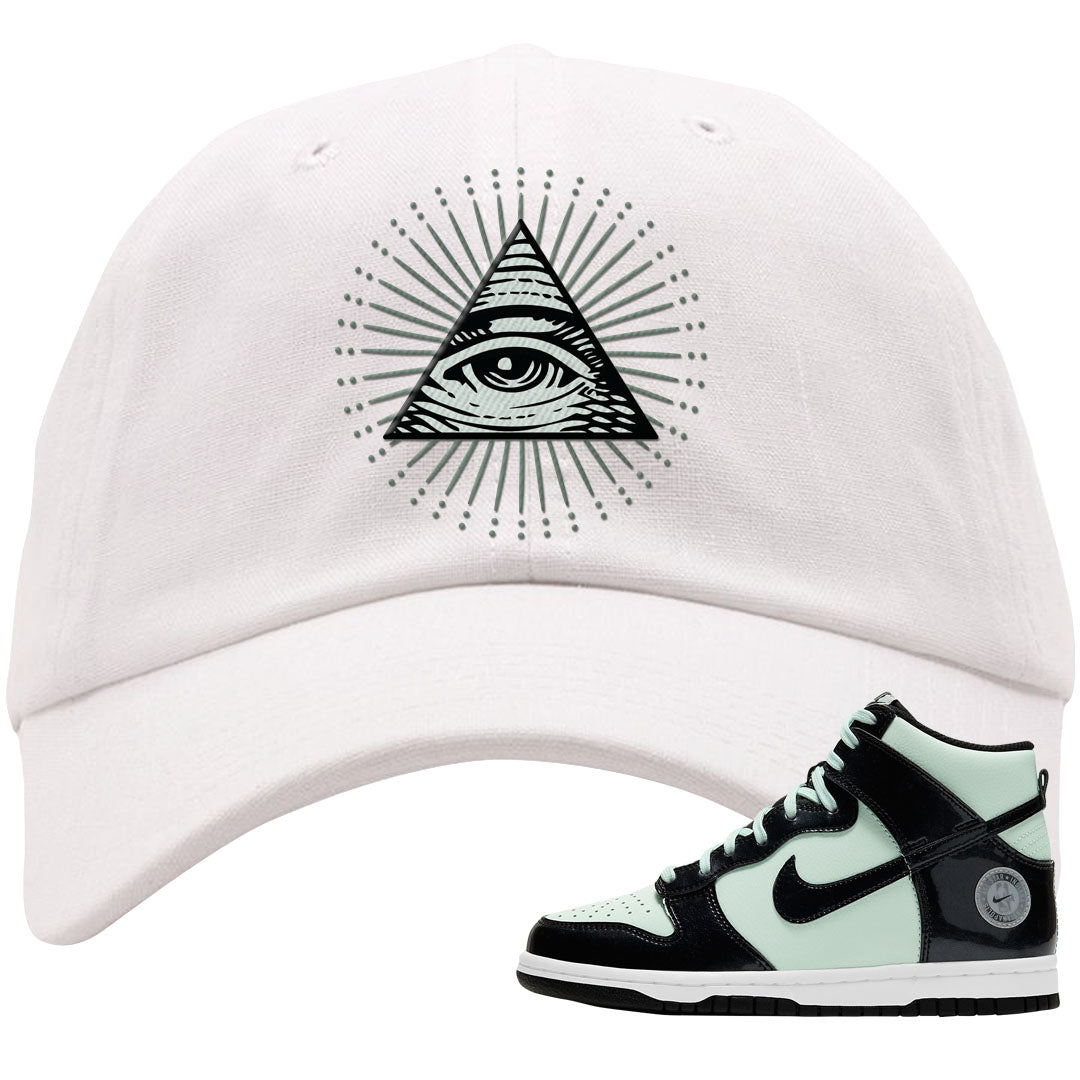 2022 All Star High Dunks Dad Hat | All Seeing Eye, White