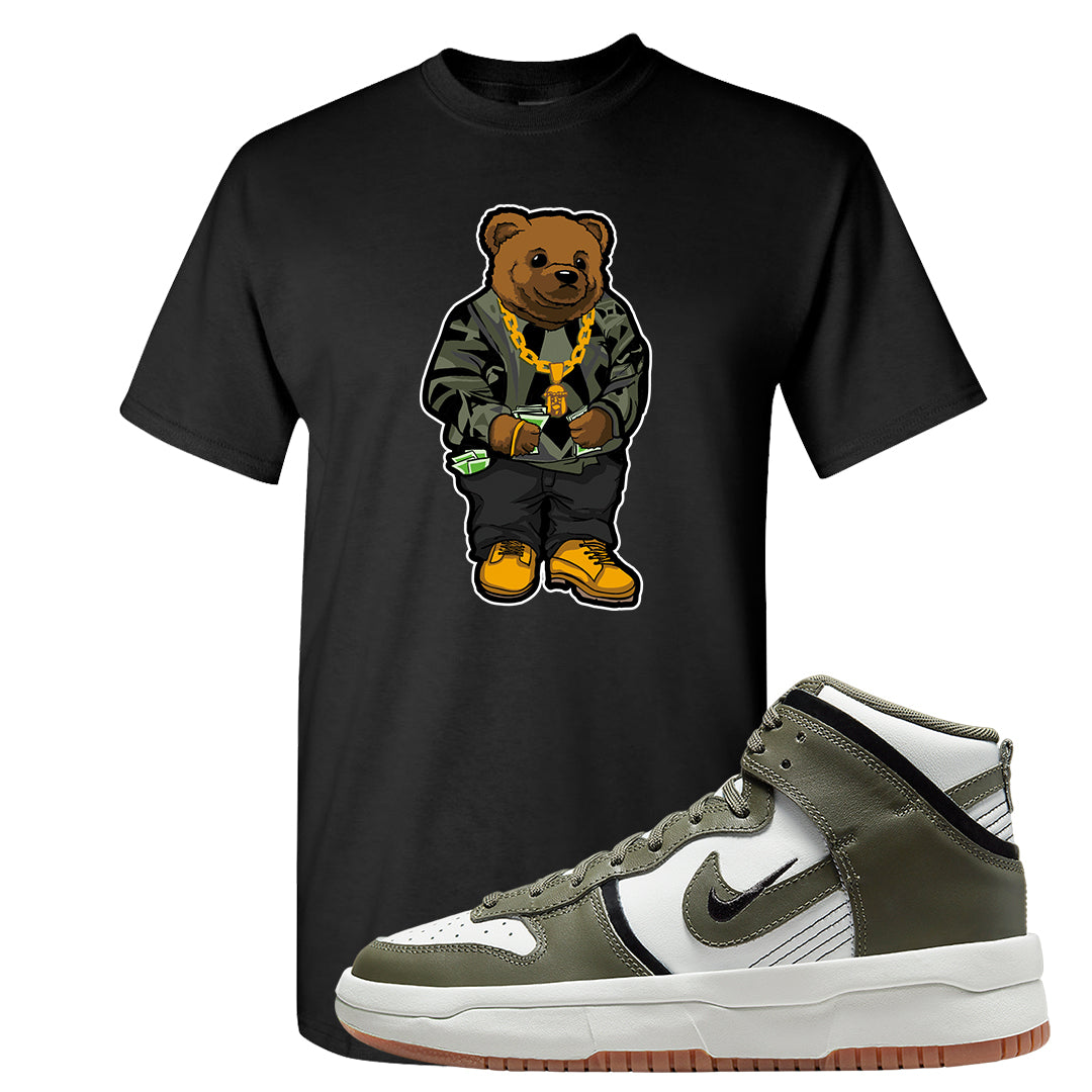 Cargo Khaki Rebel High Dunks T Shirt | Sweater Bear, Black