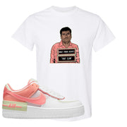 Air Force 1 Low Shadow Magic Ember T Shirt | El Chapo Illustration, White