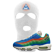 Light Blue Green AMRC 95s Ski Mask | All Seeing Eye, White