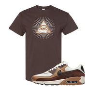 Air Max 90 Dark Driftwood T Shirt | All Seeing Eye, Chocolate