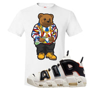 Multicolor Uptempos T Shirt | Sweater Bear, White