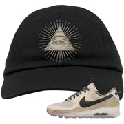 Terrascape Rattan 90s Dad Hat | All Seeing Eye, Black