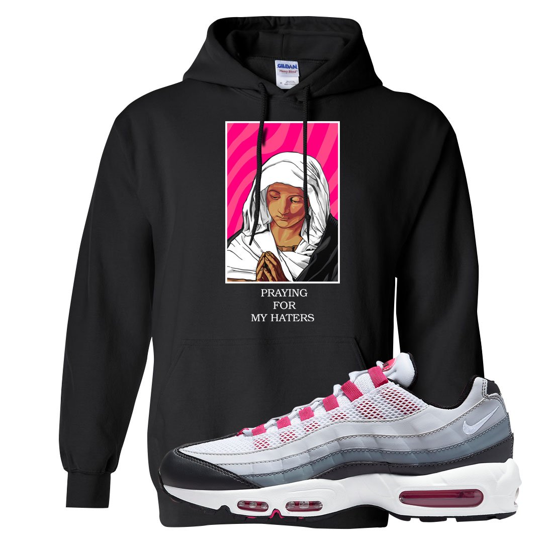 Next Nature Pink 95s Hoodie | God Told Me, Black