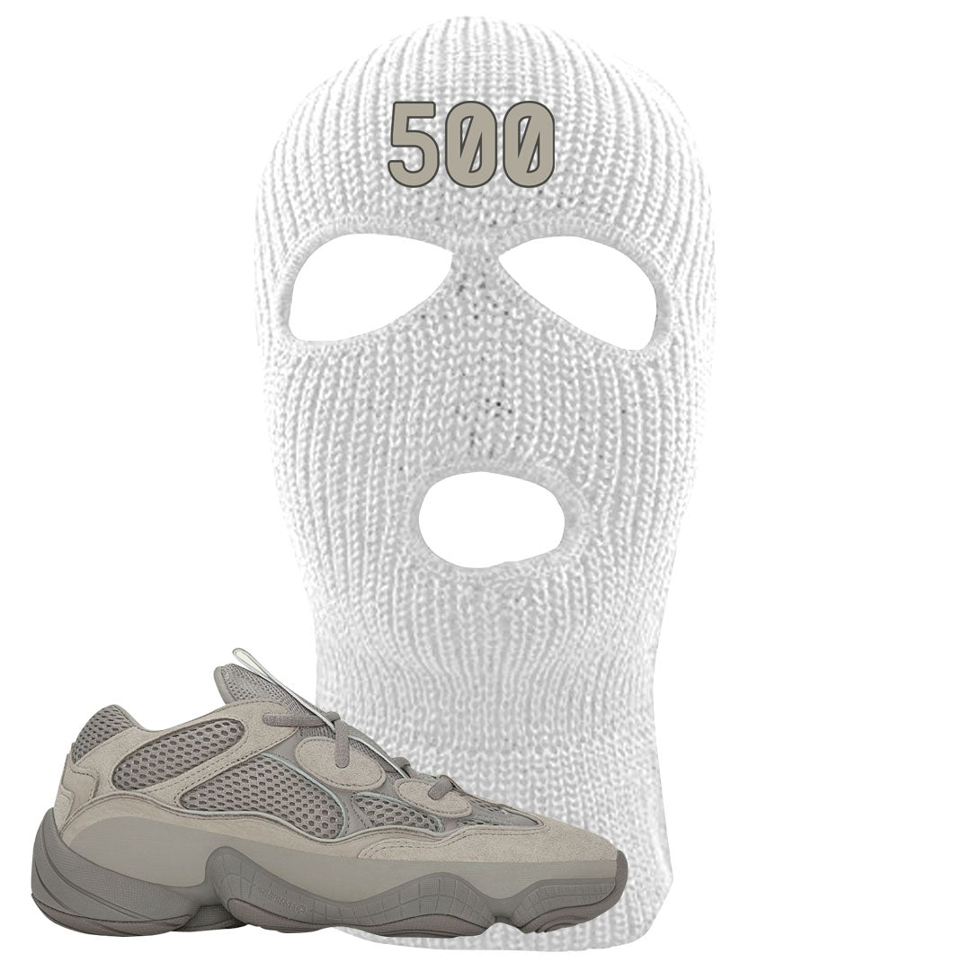 Ash Grey 500s Ski Mask | 500, White