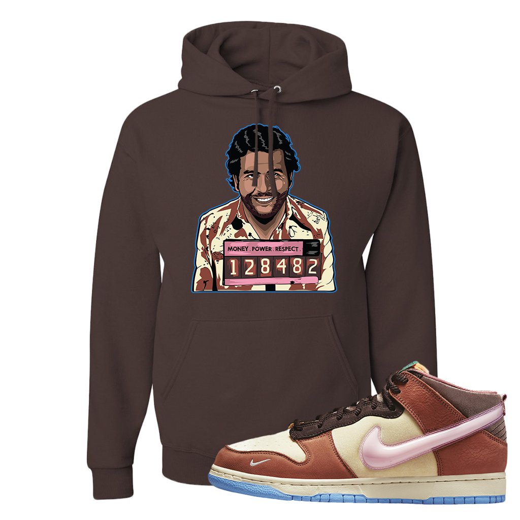 Chocolate Milk Mid Dunks Hoodie | Escobar Illustration, Dark Chocolate