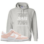 Move To Zero Pink Low Dunks Hoodie | Them Dunks Tho, Ash