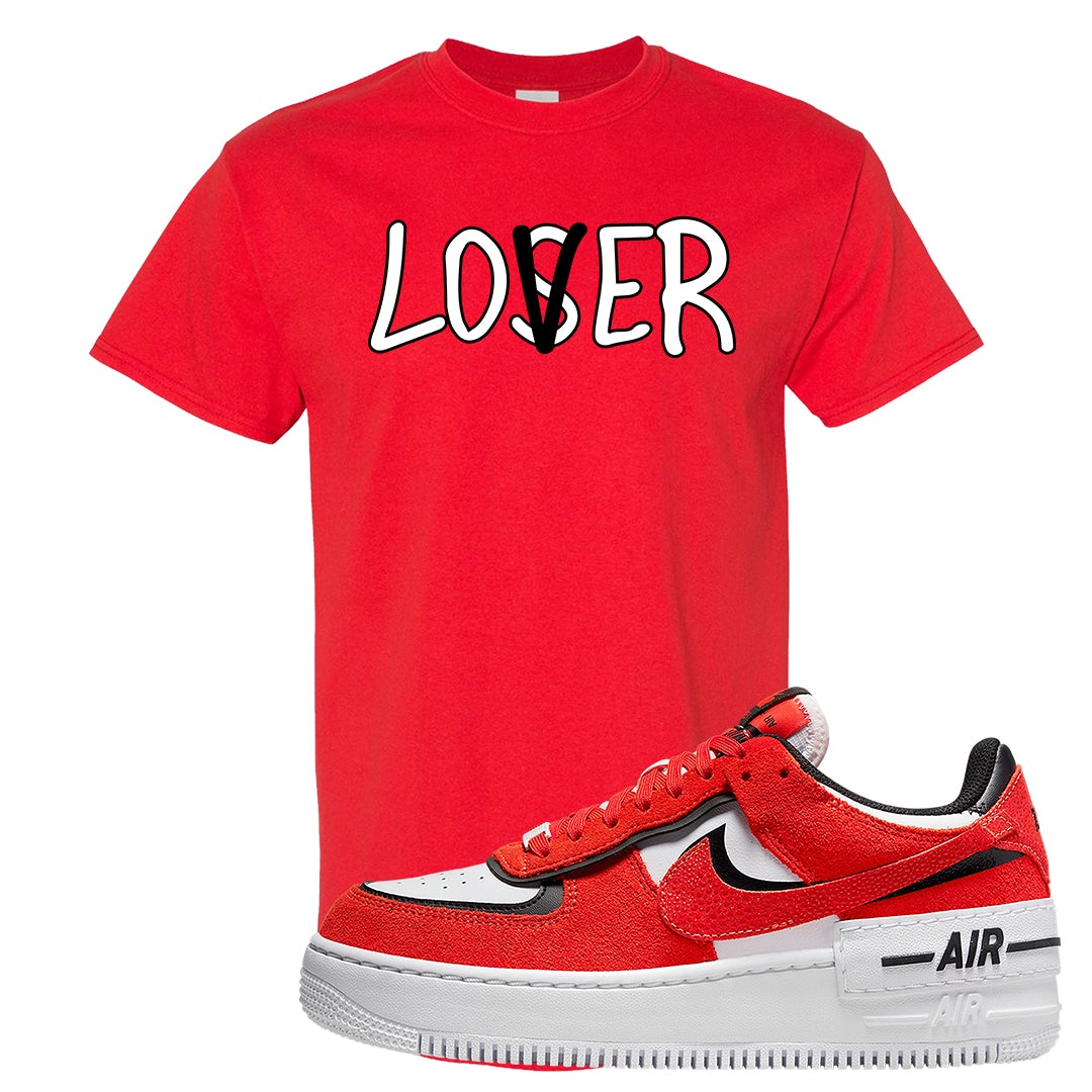 Shadow Chicago AF 1s T Shirt | Lover, Red