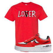 Shadow Chicago AF 1s T Shirt | Lover, Red