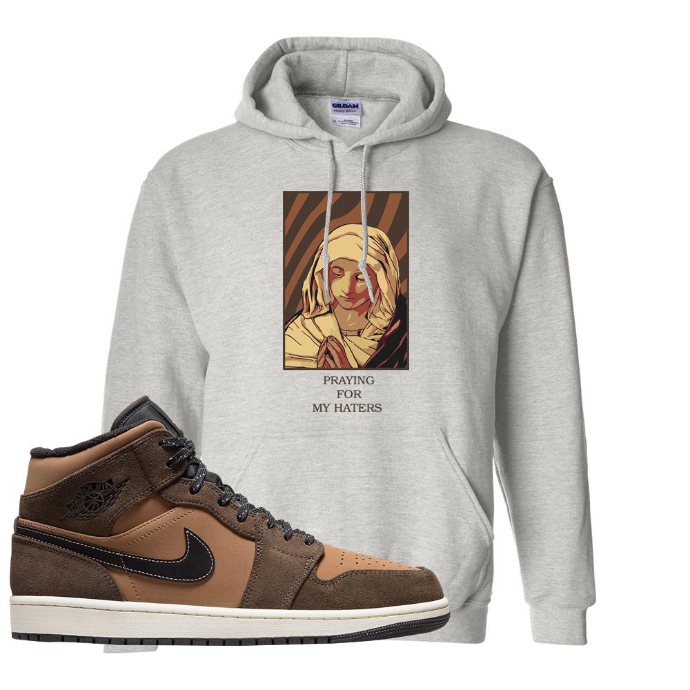 Earthy Brown Mid 1s Hoodie | God Told Me, Ash