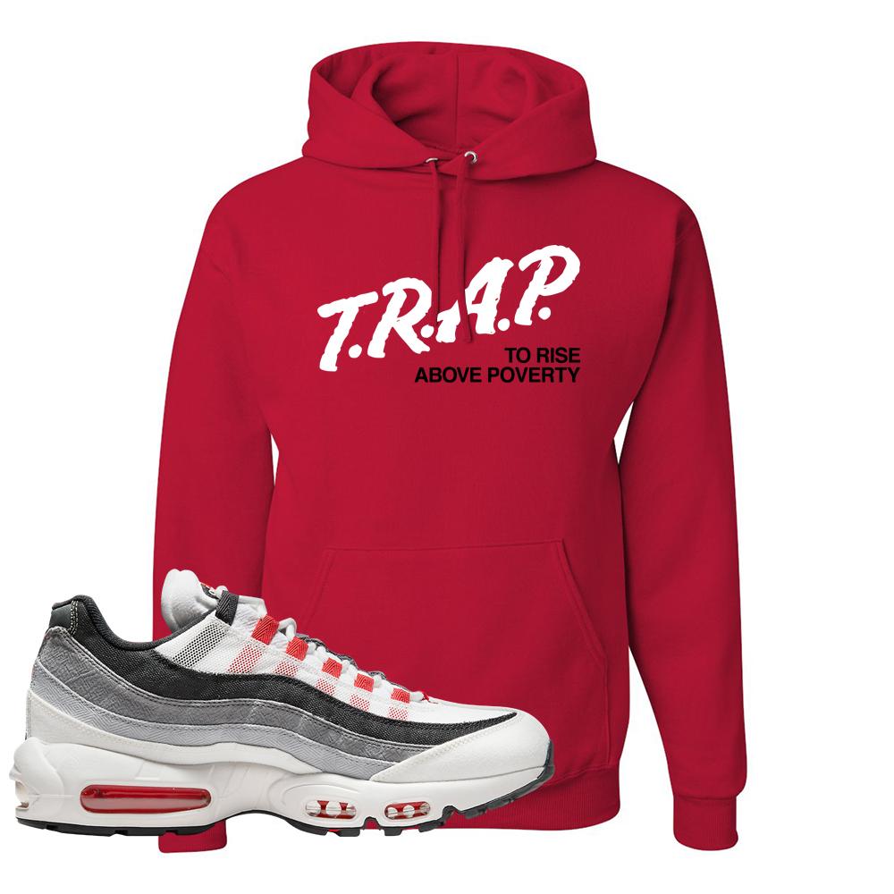 Comet 95s Hoodie | Trap To Rise Above Poverty, Red
