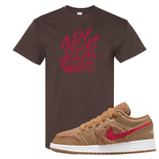 Teddy Bear Low 1s T Shirt | Nice Guys Finish Last, Chocolate