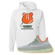 Yeezy 350 V2 Desert Sage Sneaker Pullover Hoodie | Insert Your Bear Here | White