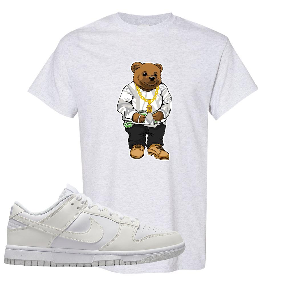 Move To Zero White Low Dunks T Shirt | Sweater Bear, Ash
