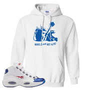 Blue Toe Question Mids Hoodie | Army Rats, White