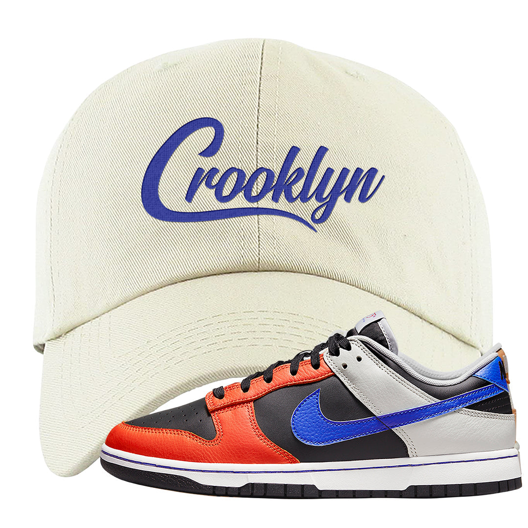 75th Anniversary Low Dunks Dad Hat | Crooklyn, White