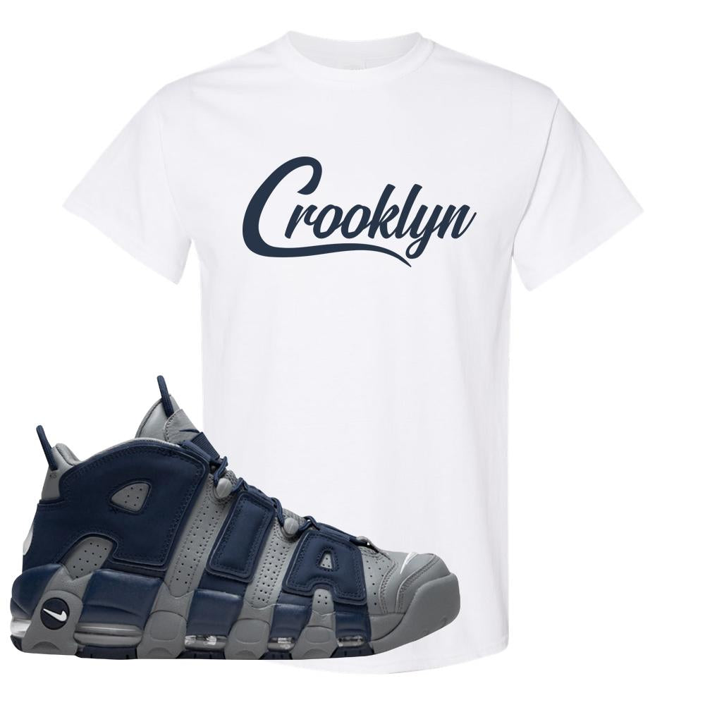 Georgetown Uptempos T Shirt | Crooklyn, White