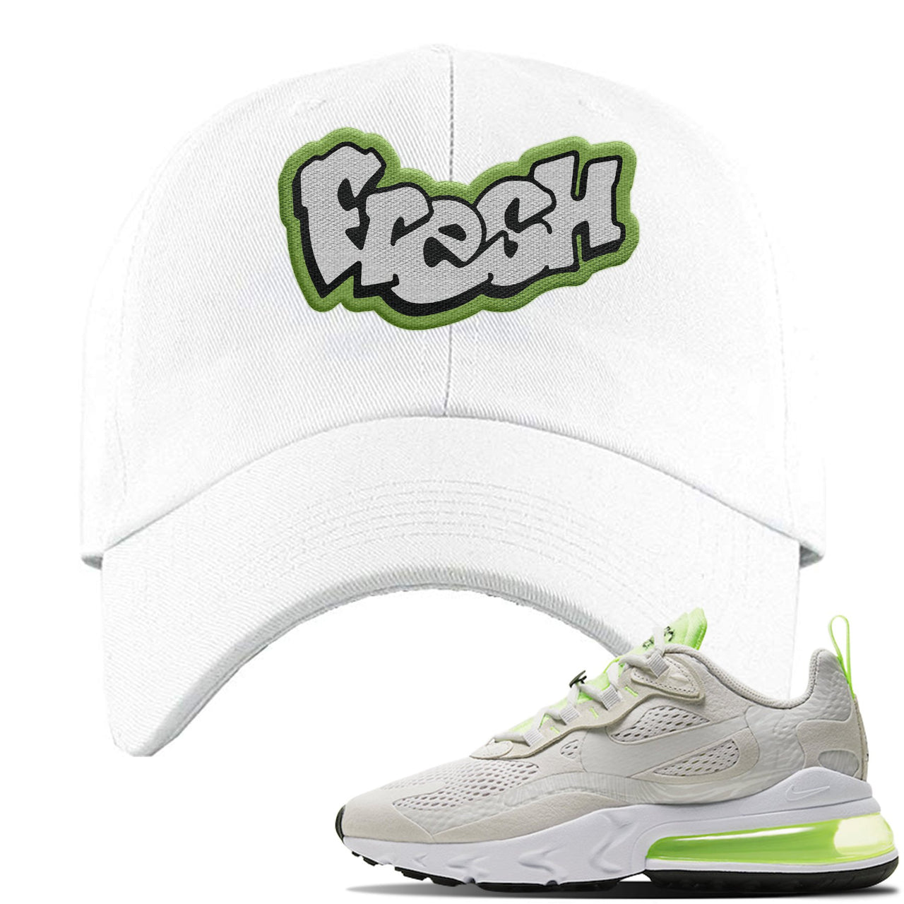 Ghost Green React 270s Dad Hat | Fresh, White