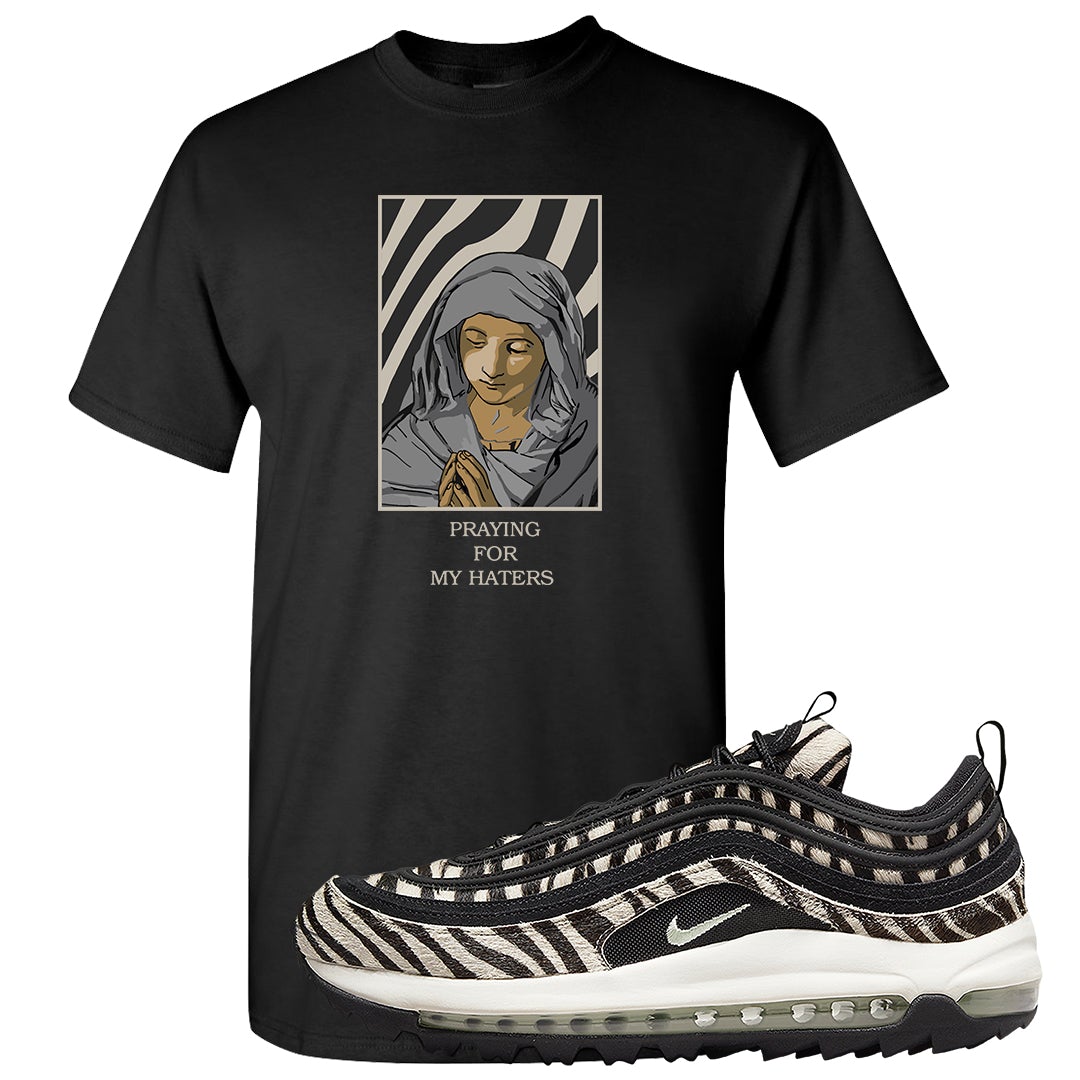 Zebra Golf 97s T Shirt | God Told Me, Black