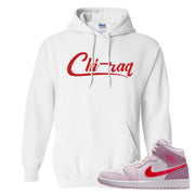 Valentine's Day Mid 1s Hoodie | Chiraq, White