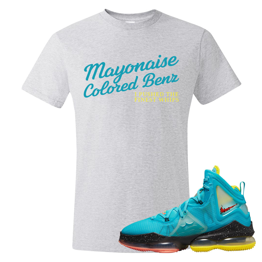 South Beach Christmas Bron 19s T Shirt | Mayonaise Colored Benz, Ash