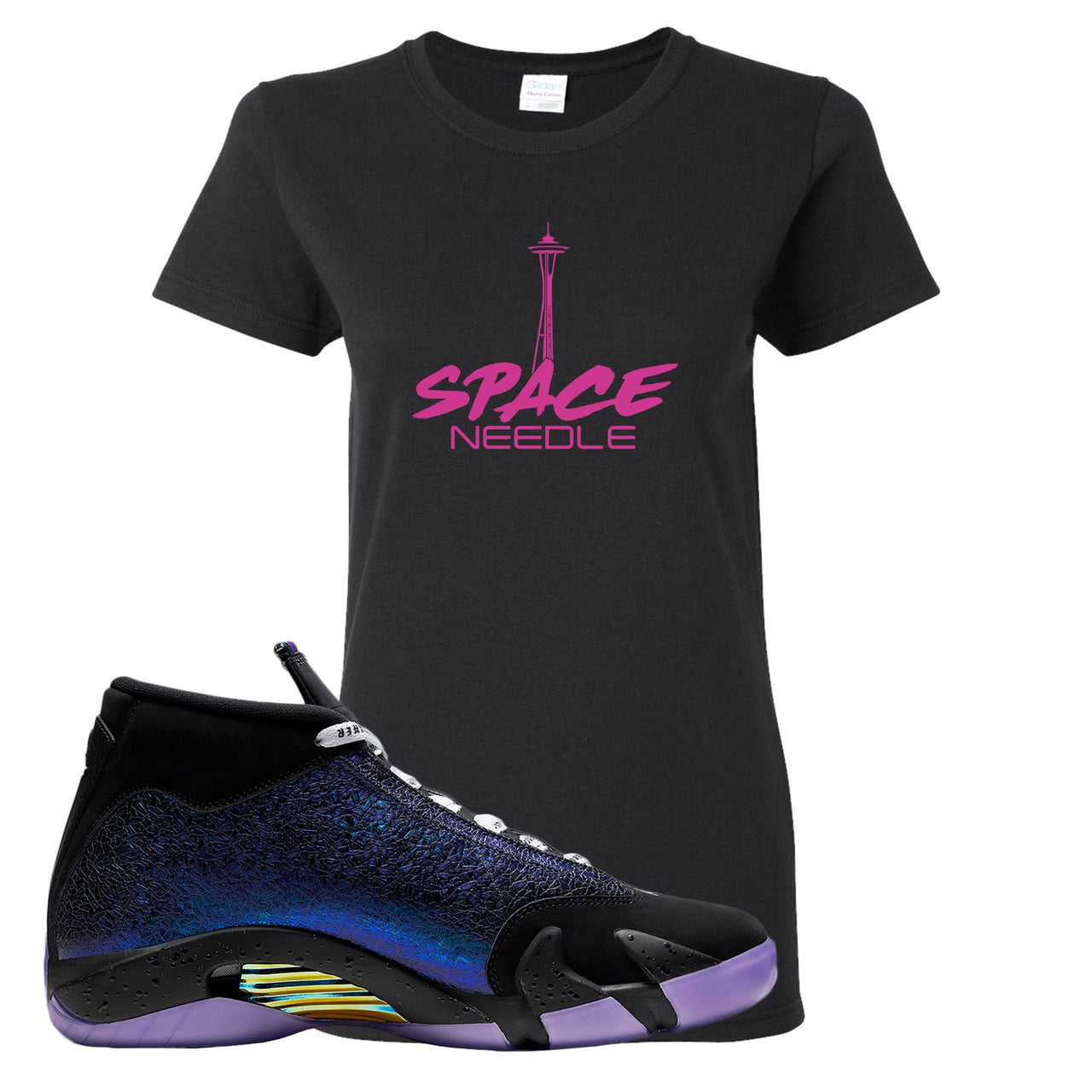 Doernbecher 14s Womens T Shirt | Space Needle, Black
