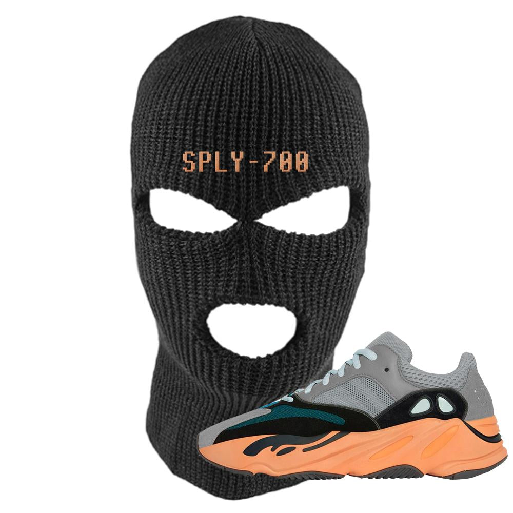 Wash Orange 700s Ski Mask | Sply-700, Black