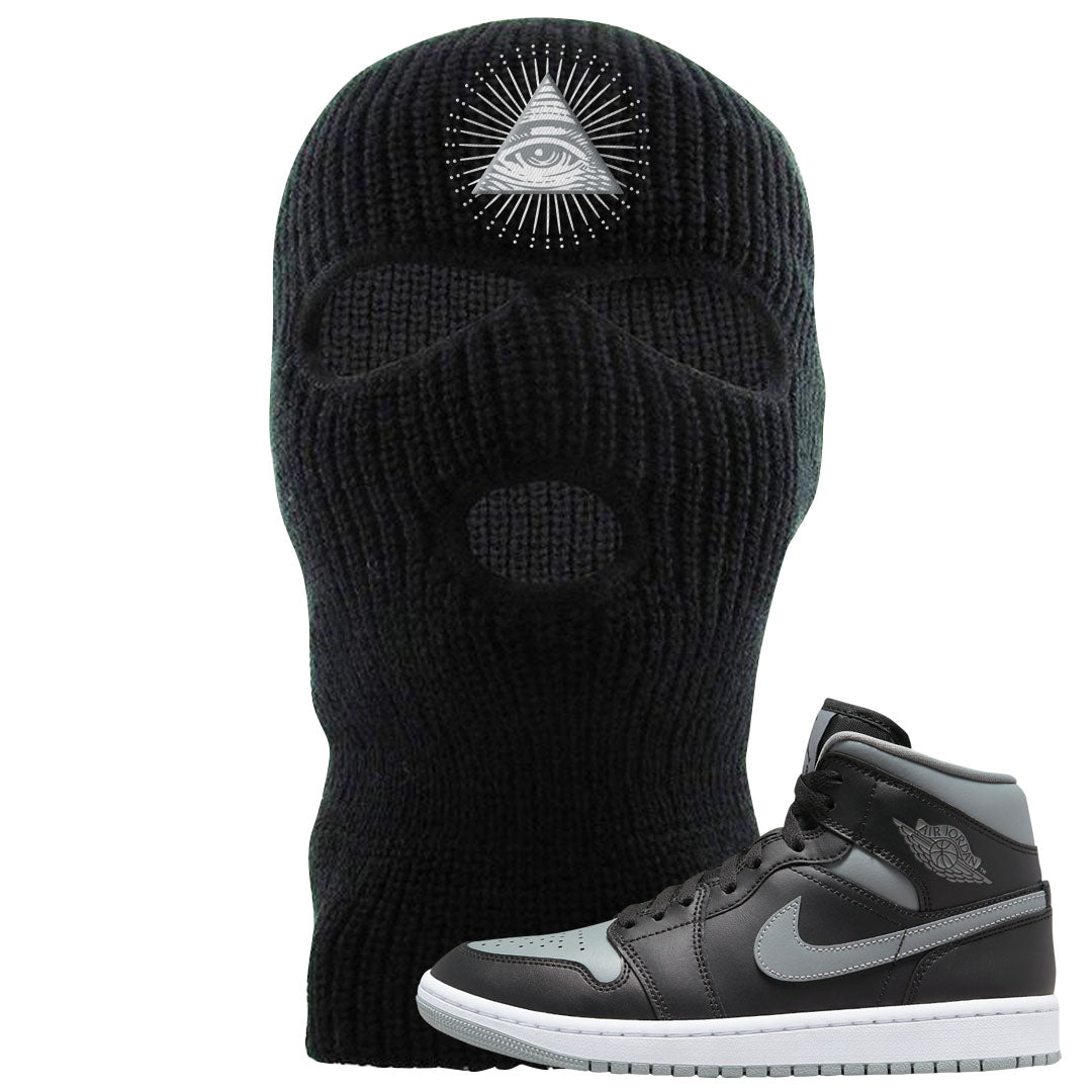 Alternate Shadow Mid 1s Ski Mask | All Seeing Eye, Black