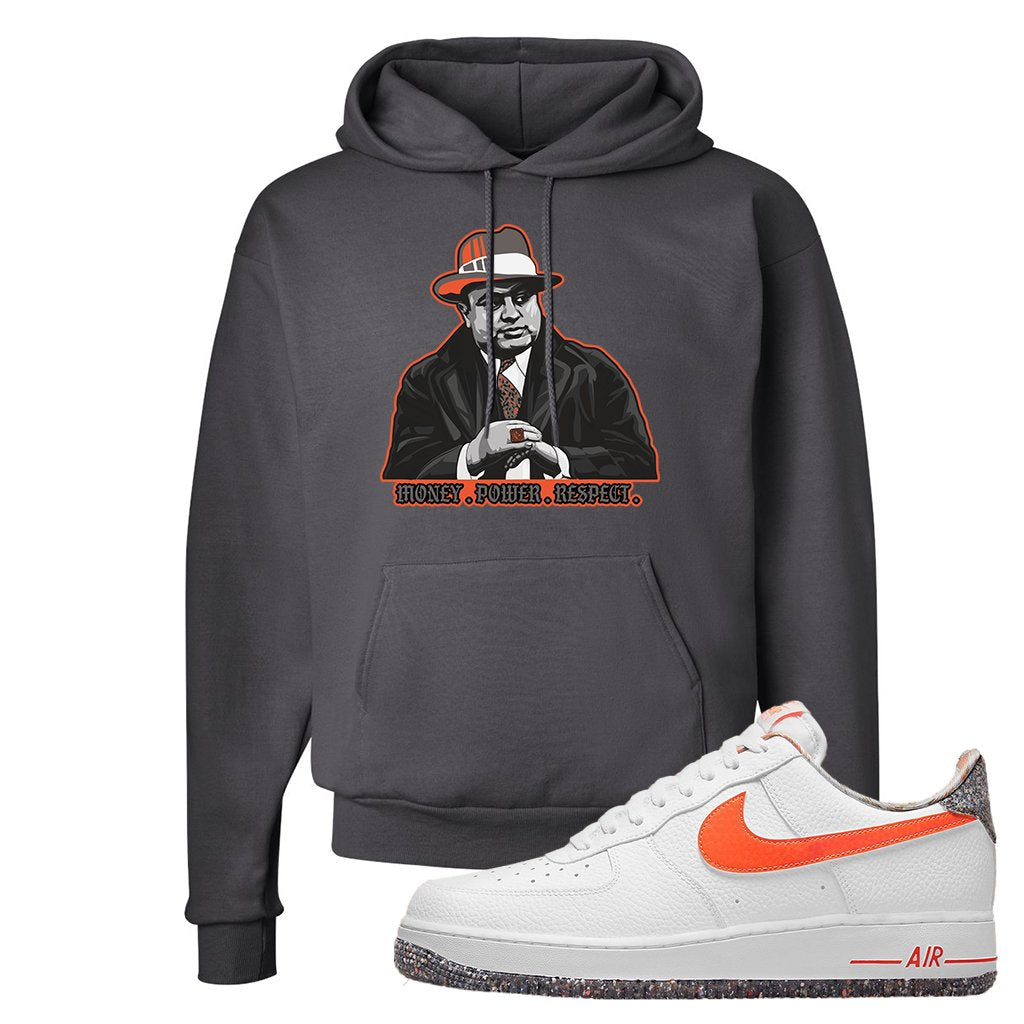 Air Force 1 Low Crimson Grind Rubber Hoodie | Capone Illustration, Smoke Grey