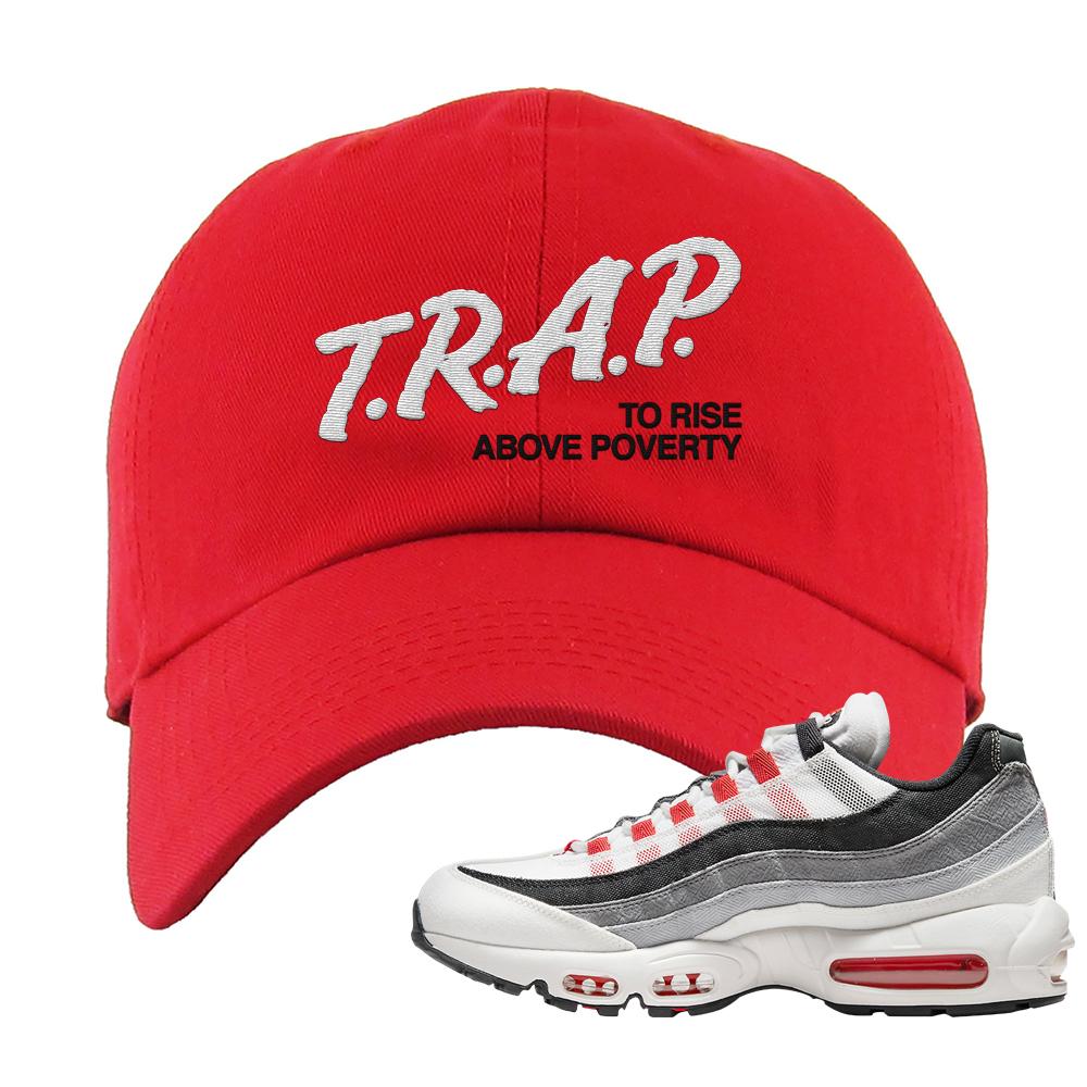 Comet 95s Dad Hat | Trap To Rise Above Poverty, Red