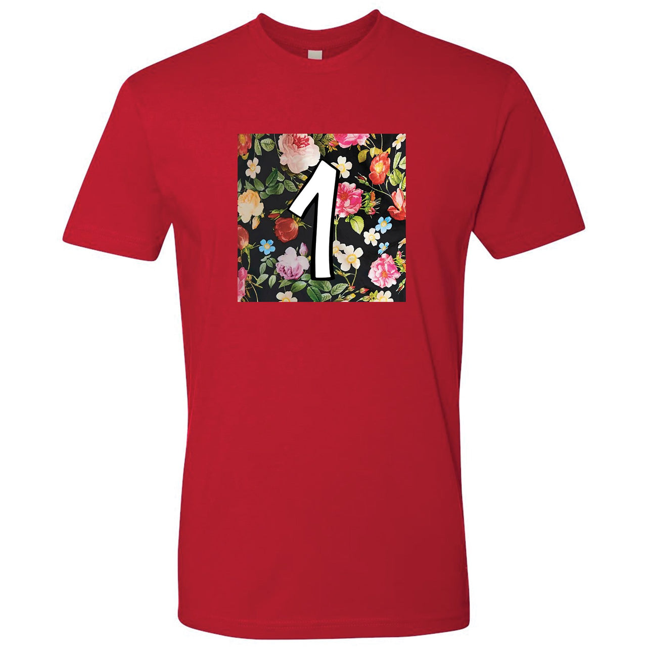 Floral One Foams T Shirt | Floral Box 1, Red