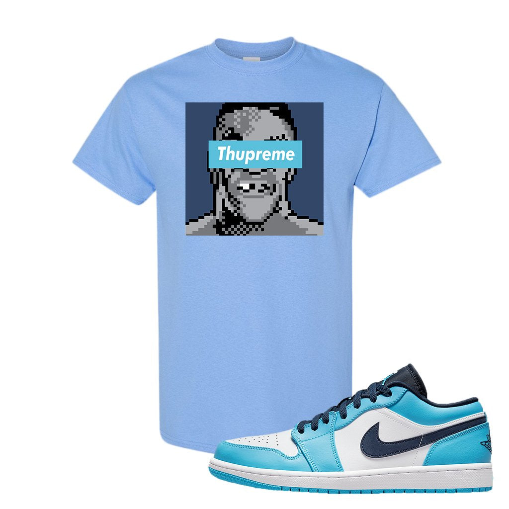 Air Jordan 1 Low UNC T Shirt | Thupreme, Light Blue