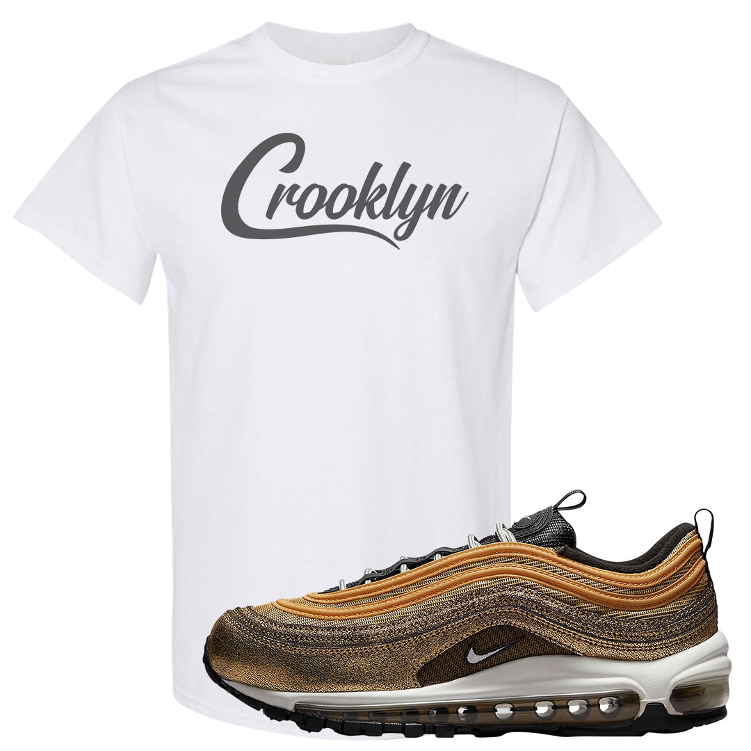 Golden Gals 97s T Shirt | Crooklyn, White