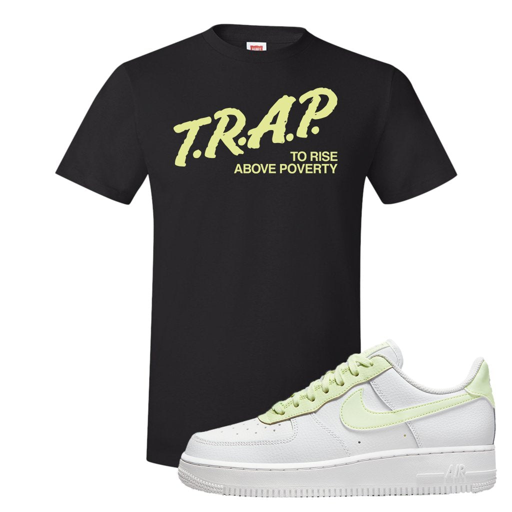 WMNS Color Block Mint 1s T Shirt | Trap To Rise Above Poverty, Black