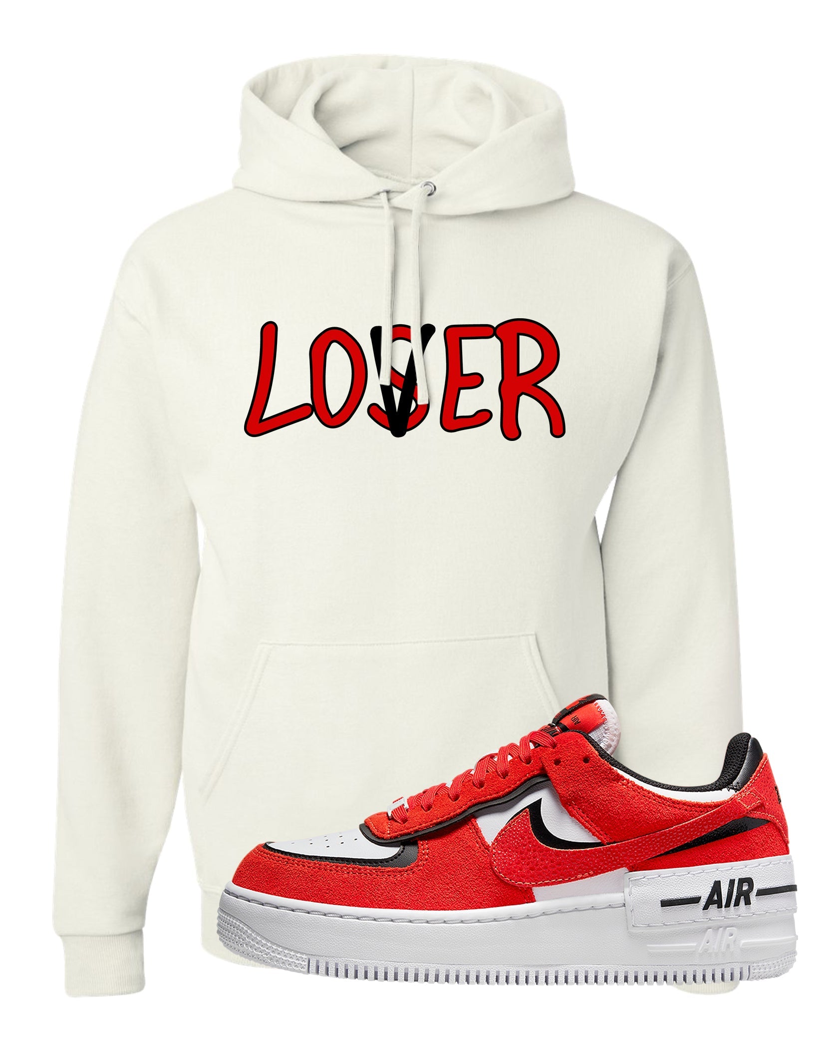 Shadow Chicago AF 1s Hoodie | Lover, White