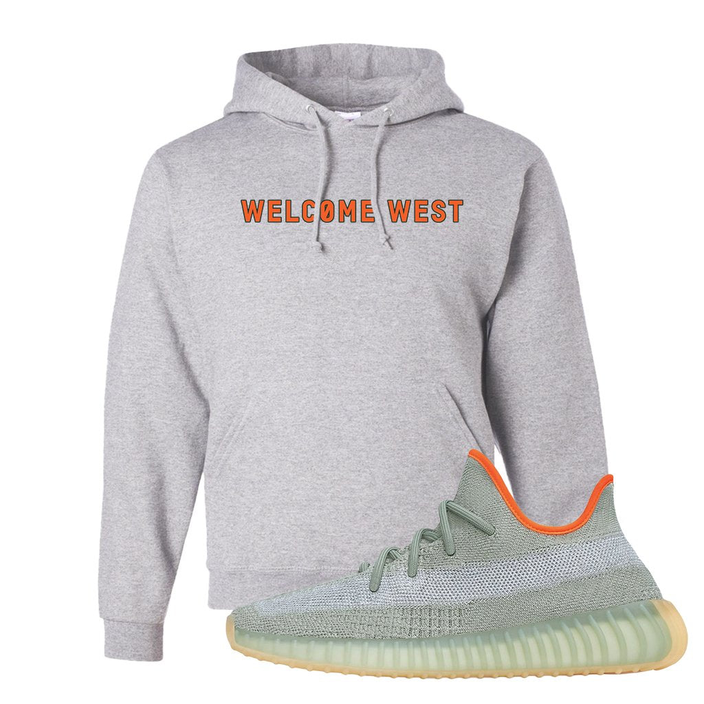 Yeezy 350 V2 Desert Sage Sneaker Pullover Hoodie | Welcome West | Ash