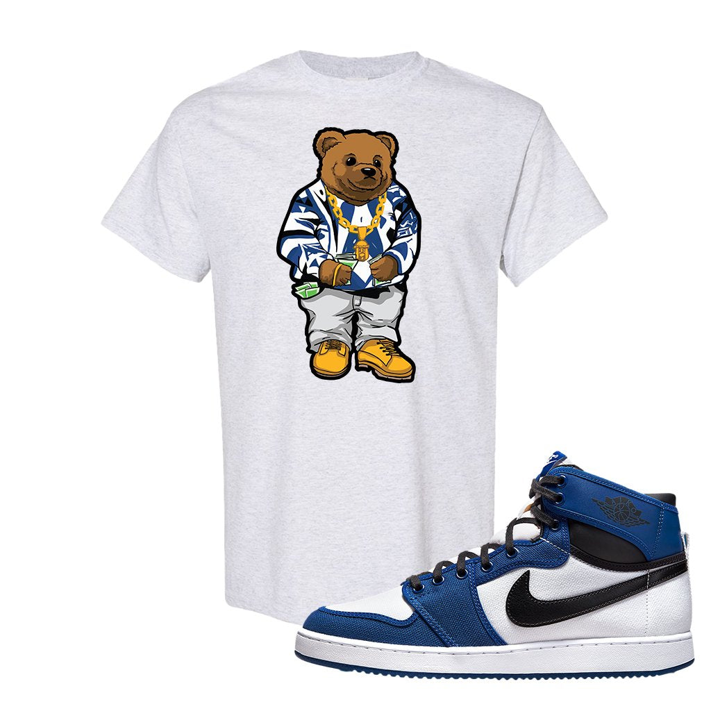 KO Storm Blue 1s T Shirt | Sweater Bear, Ash