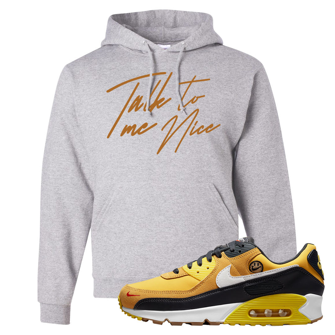 Go The Extra Smile 90s Hoodie | Talk To Me Nice, Ash