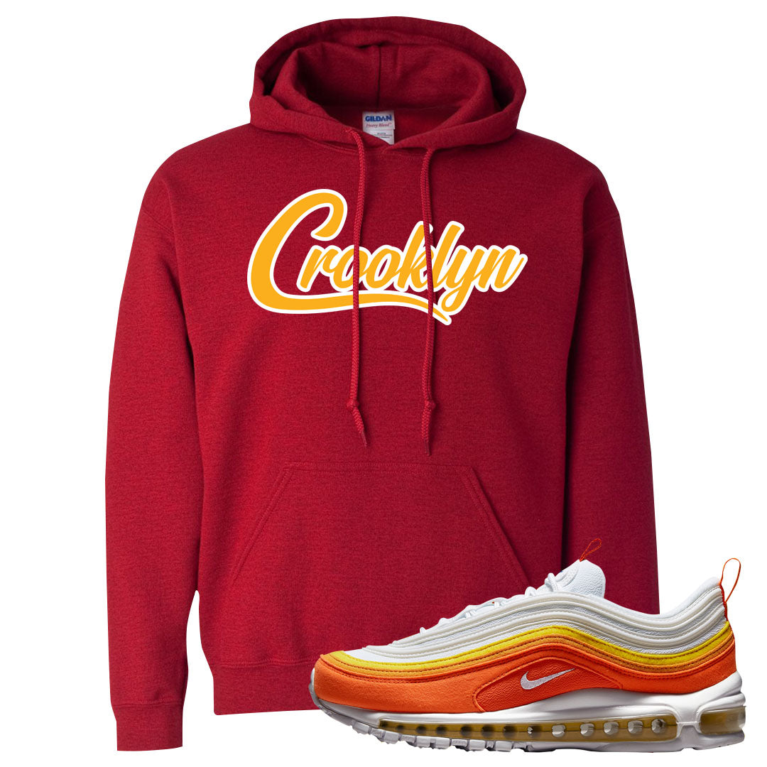 Club Orange Yellow 97s Hoodie | Crooklyn, Red