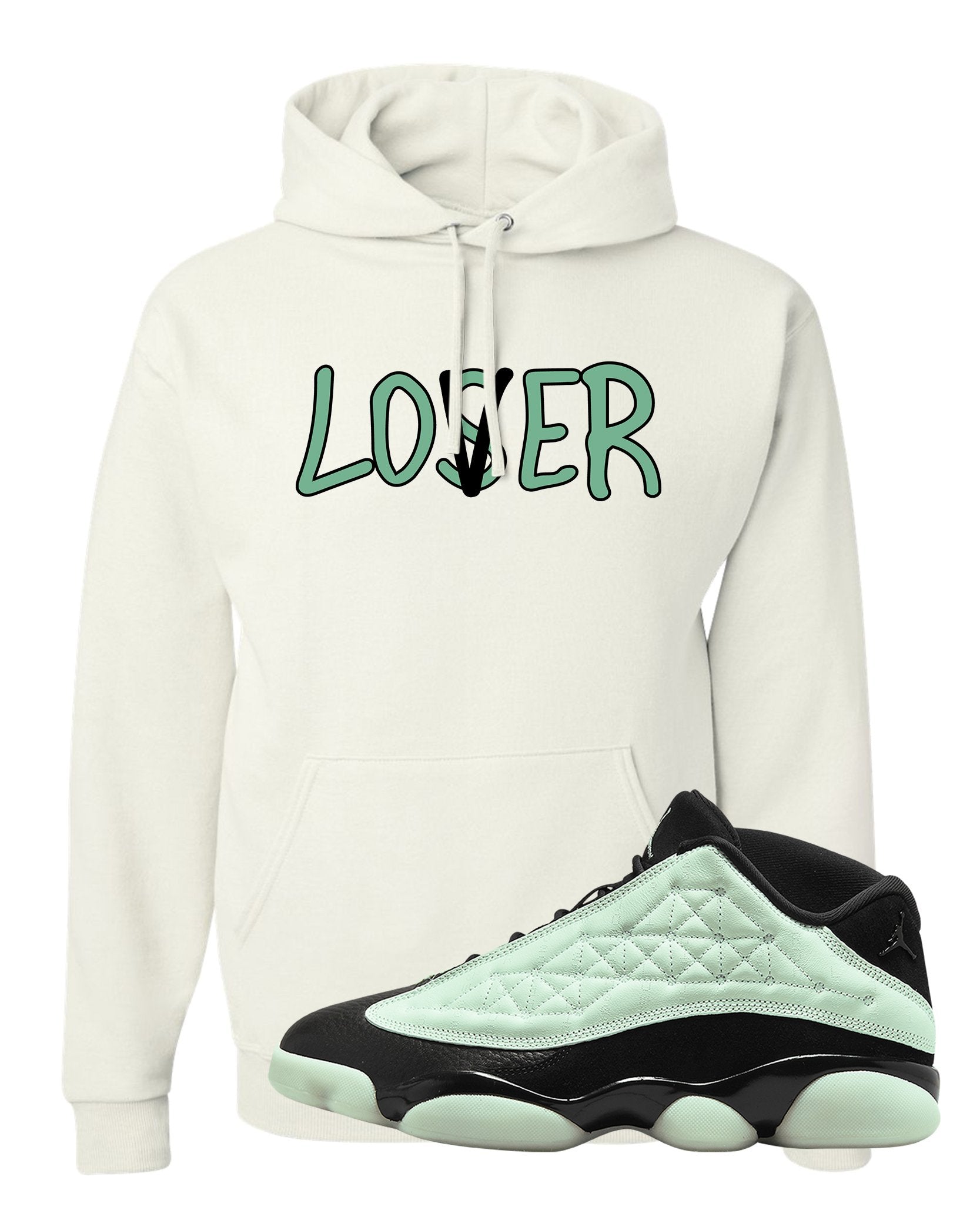 Single's Day Low 13s Hoodie | Lover, White
