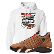 Winterized 14s Hoodie | Drip God Racing Club, White