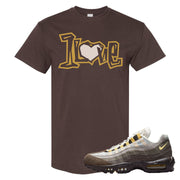 Ironstone Hemp 95s T Shirt | 1 Love, Chocolate