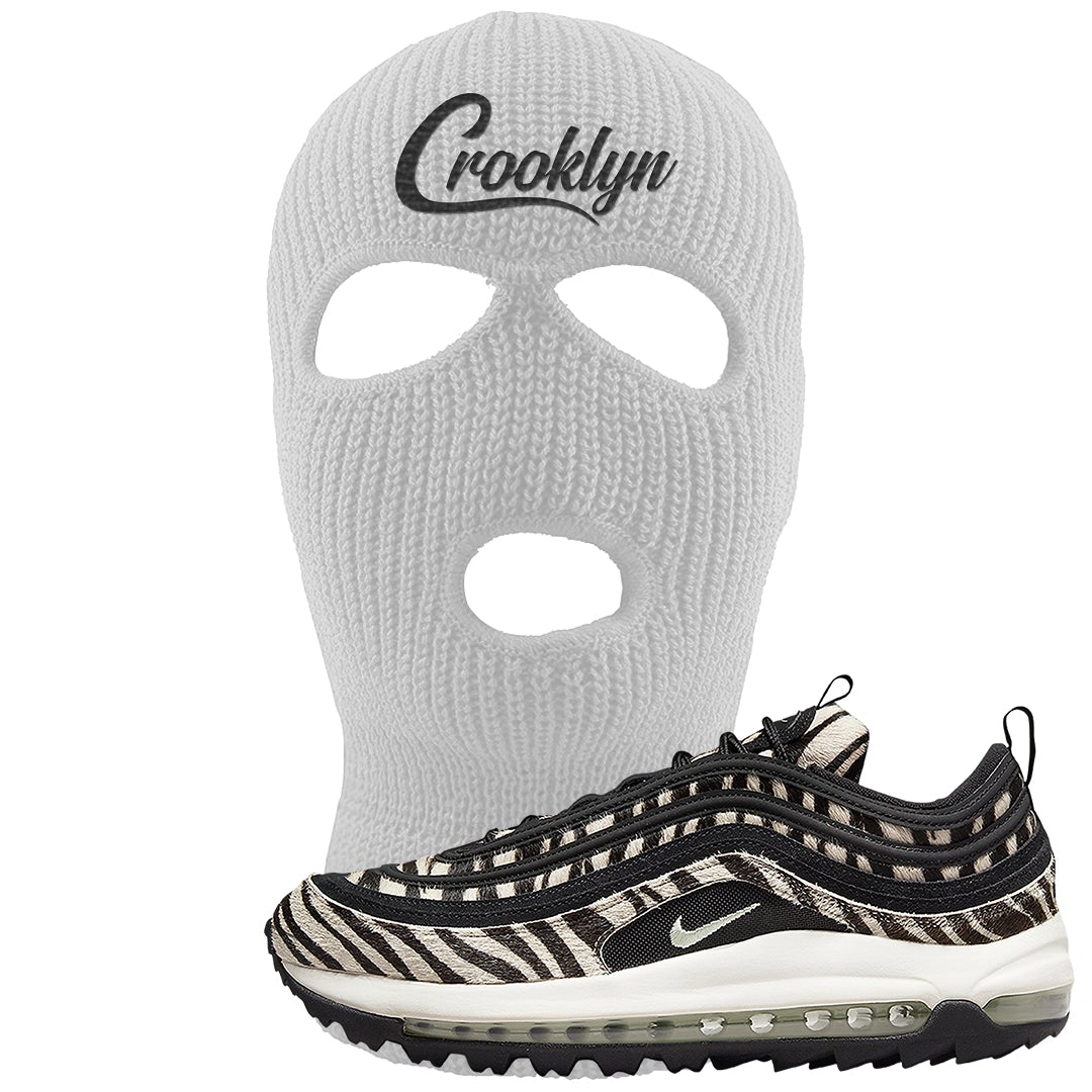 Zebra Golf 97s Ski Mask | Crooklyn, White